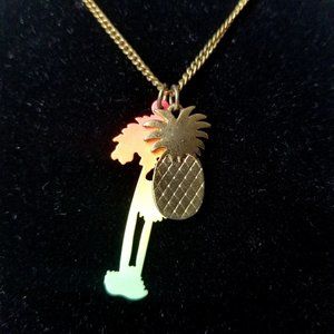 🍍3 for $25 Pineapple and Palm Trees pendant chain